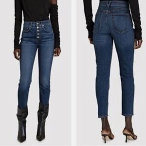 Veronica Beard Jeans Debbie Ankle Skinny High Rise 
Size 24